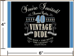 40th Birthday Invitation Ideas For Him