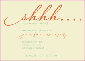 40th Surprise Party Invitation Wording