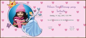 5th Birthday Invitation Message For Girl