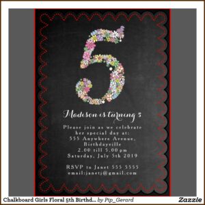 5th Birthday Invitation Wording For Boy