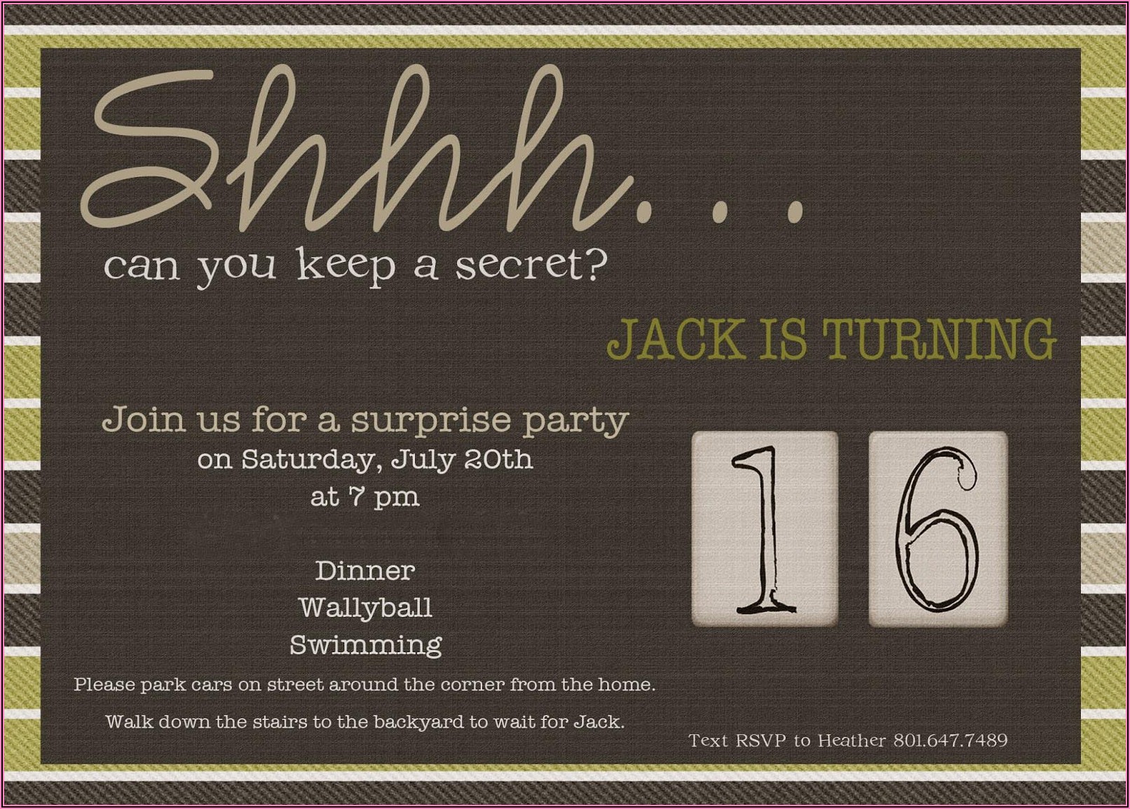 60th Birthday Surprise Party Invitation Wording