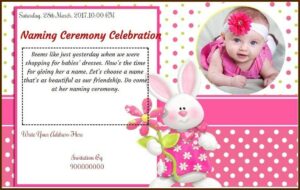 Baby Boy Cradle Ceremony Invitation Message