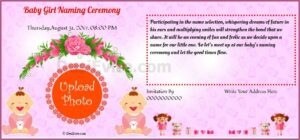 Baby Naming Ceremony Invitation Message