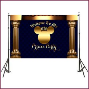 Background Royal Prince Birthday Invitation