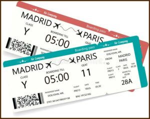 Blank Boarding Pass Invitation Template