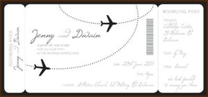 Boarding Pass Invitation Template
