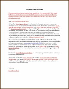 Business Partner Invitation Letter Sample