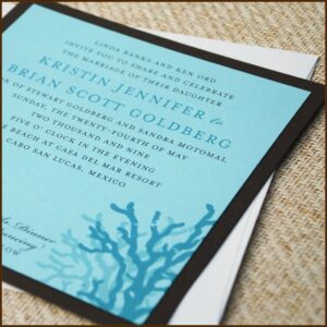 Cheap Beach Themed Wedding Invitations