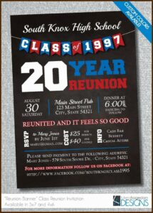 Class Reunion Invitation Template Free Download