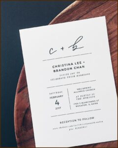 Classy White Wedding Invitations