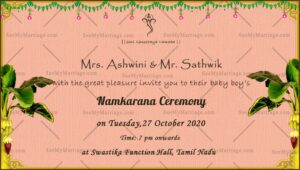 Cradle Ceremony Invitation Card Maker Online