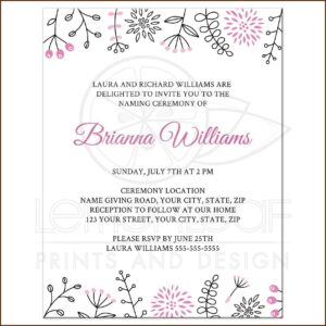 Cradle Ceremony Invitation Card Making
