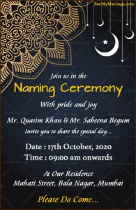 Cradle Ceremony Invitation Templates Free Download