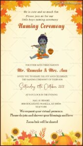 Cradle Ceremony Invitation Video Templates Free