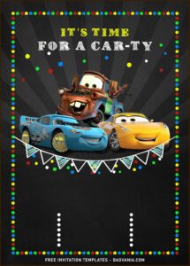 Editable Cars Invitation Template Free