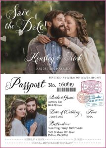 Editable Passport Invitation Template