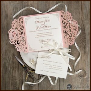 Elegant White Wedding Invitations