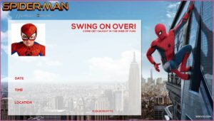 Free Printable Spiderman Invitations