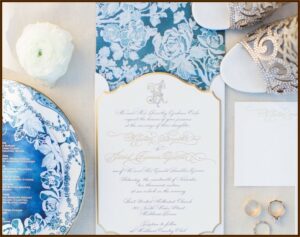 Gold And White Wedding Invitations Templates