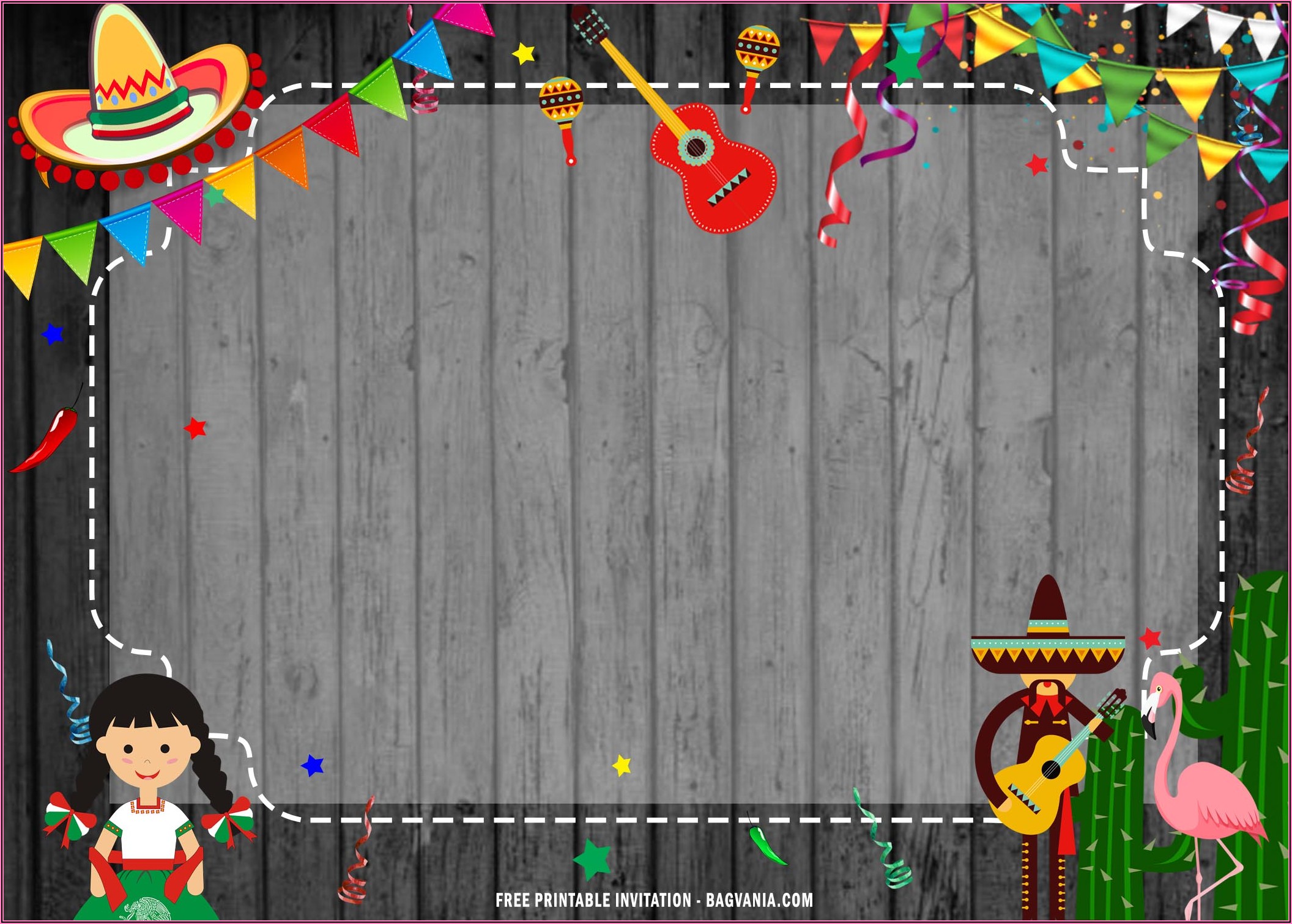 Mexican Theme Invitations Templates Free