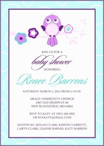 Microsoft Word Bridal Shower Invitation Templates Free