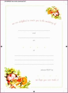 Microsoft Word Party Invitation Template