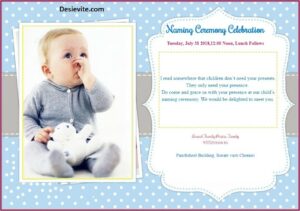 Naming Ceremony Invitation Card For Baby Girl Online Free