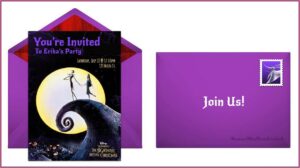 Nightmare Before Christmas Birthday Invitation Template