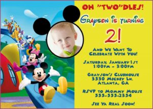 Personalized Mickey Mouse Invitations Free