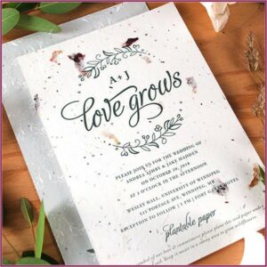 Plantable Wedding Invitations Australia