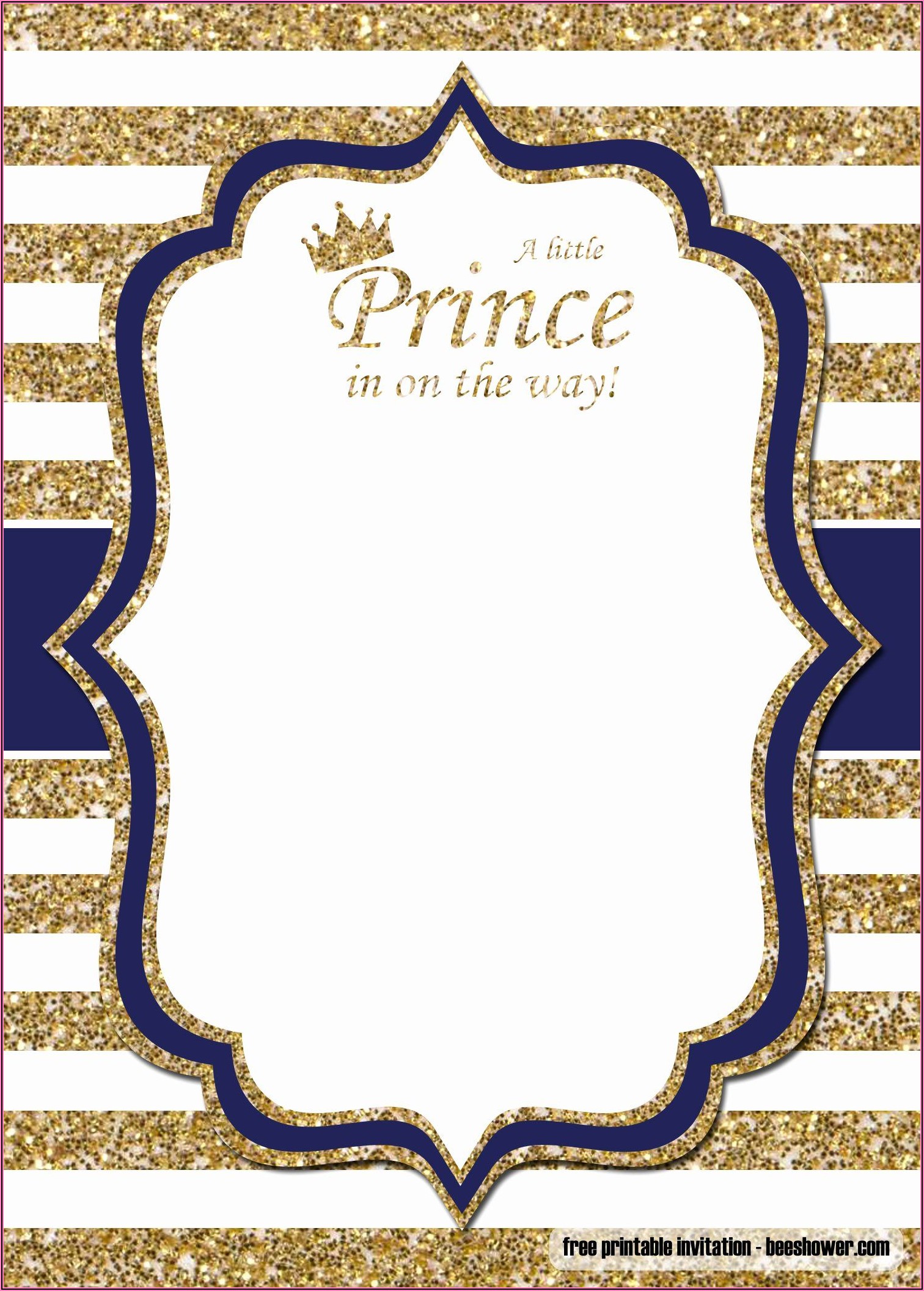 Royal Prince Invitation Free Template