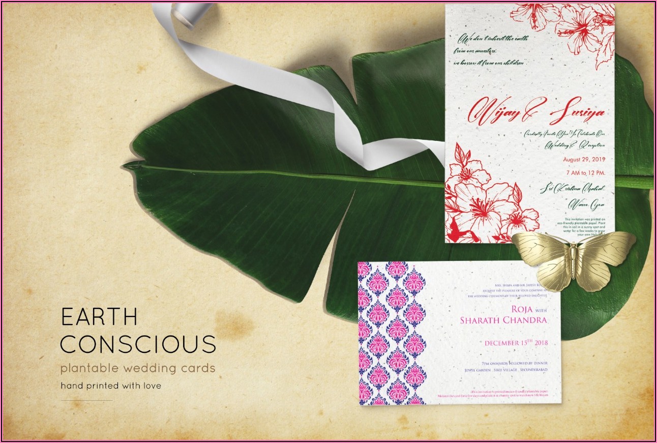 Seed Paper Wedding Invitations Bangalore