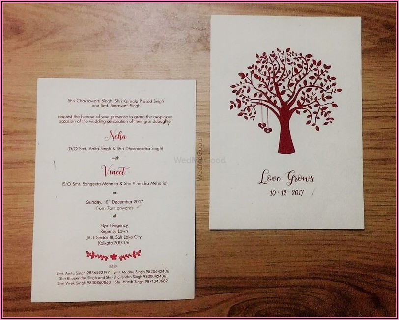 Seed Paper Wedding Invitations India