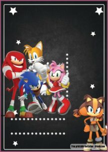 Sonic The Hedgehog Invitation Template