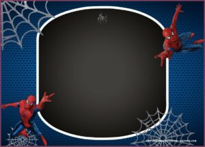 Spiderman Birthday Invitations Templates Free