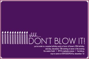 Surprise Birthday Party Invitation Wording