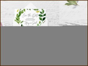 Wedding Invitation Card Mockup