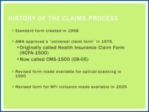 2. Discuss The History Of The Health Insurance Claim Form (cms 1500)