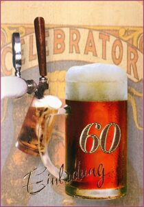 60th Birthday Invitation Cards Design