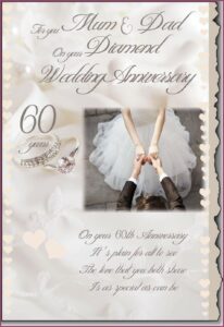 60th Wedding Anniversary Card Wording