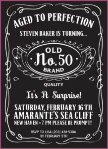 Aged To Perfection Invitation Template Free