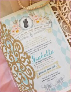 Alice In Wonderland Quince Invitations