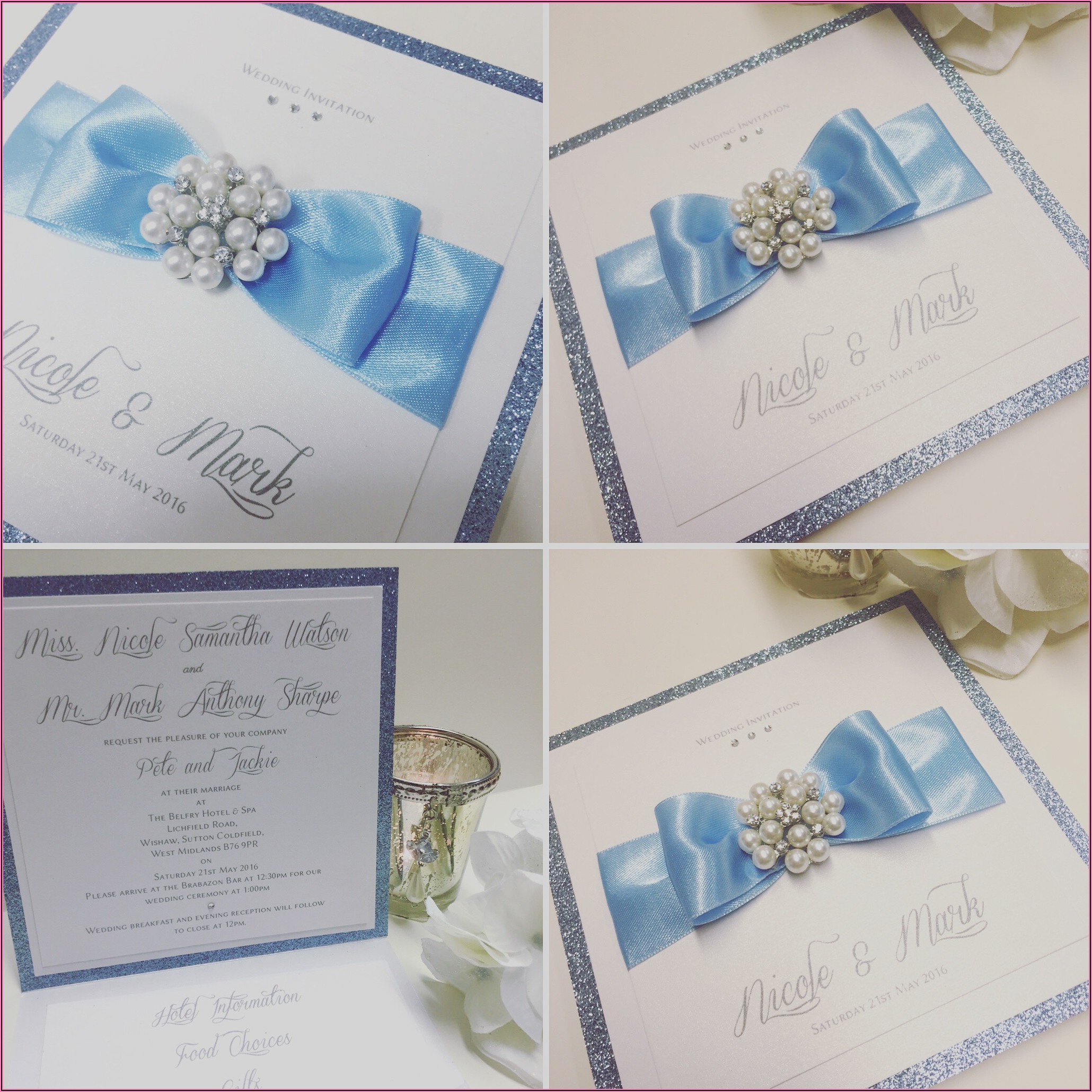 Baby Blue Wedding Invitations Uk