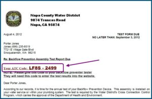 Backflow Prevention Test Report Form Wa