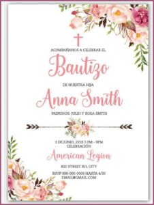 Bautizo Invitations In Spanish