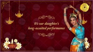 Bharatanatyam Arangetram Invitation Card