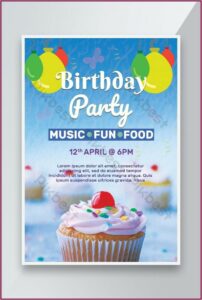 Birthday Invitation Flyer Template Free