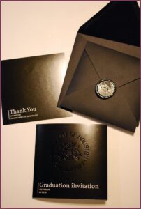 Black And White Graduation Invitations