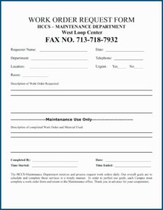 Blank Purchase Order Form Excel