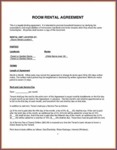 Blank Rental Lease Agreement Pdf